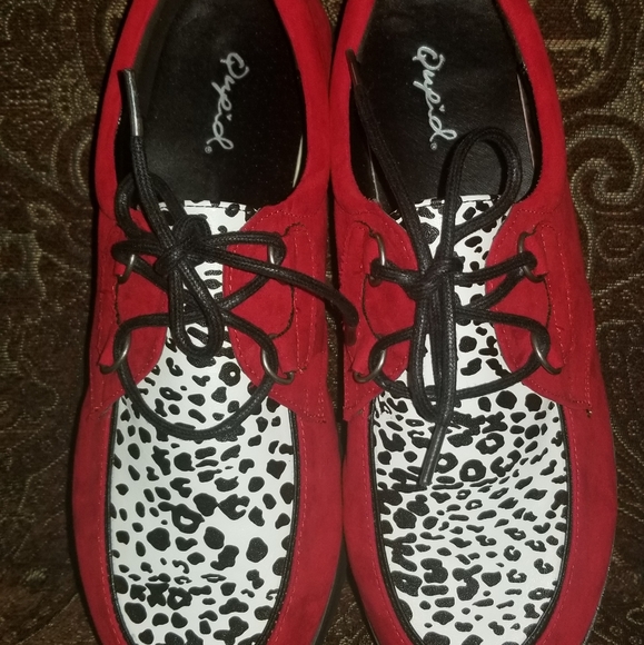 Red suede loafers - Picture 5 of 5